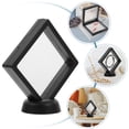 thumbnail image 1 of PartyKindom Shadow Box Display Case Enclose Items Black Floating Design Business Display 1Pcs, 1 of 8