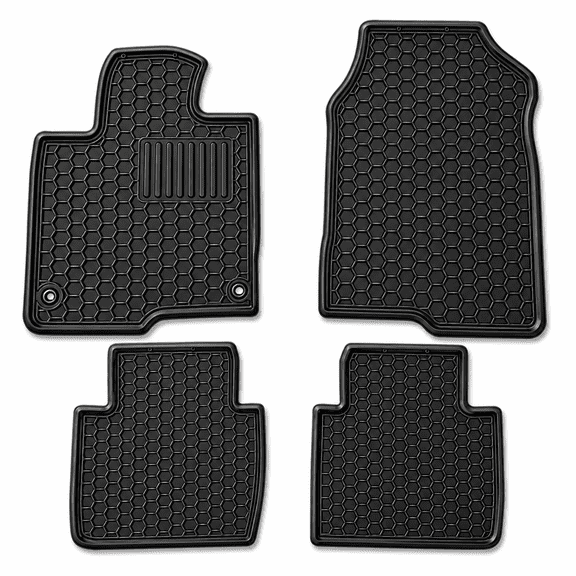 3D Floor Mats for 2023-2027 Honda HR-V (All Trims, Gasoline, Hybrid) & 2025-2027 Acura ADX Heavy Duty, Custom Fit All-Weather Floor Liners, Black, Rubber