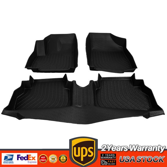 3D Floor Mats Liners for 2013-2023 Buick Encore Waterproof All Weather Rubber