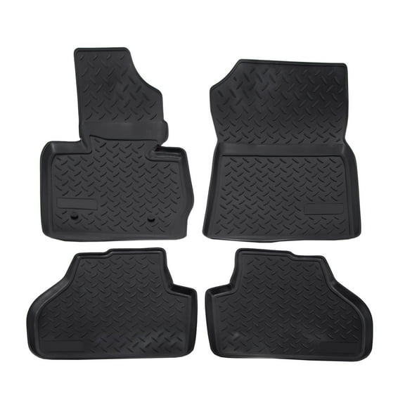 3D Floor Mats for 2011-2017 BMW X3 F25 / 2015-2018 BMW X4 F26 Heavy Duty, Custom Fit, All Weather Floor Liner Front & 2nd Row Full Set Rubber, Black