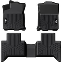 3D Floor Mats for Toyota Tacoma 2018-2023, Custom Fit All Weather TPE Car Mats Liner Black, 2-Row Seat Floor Mats for Trucks Accessories