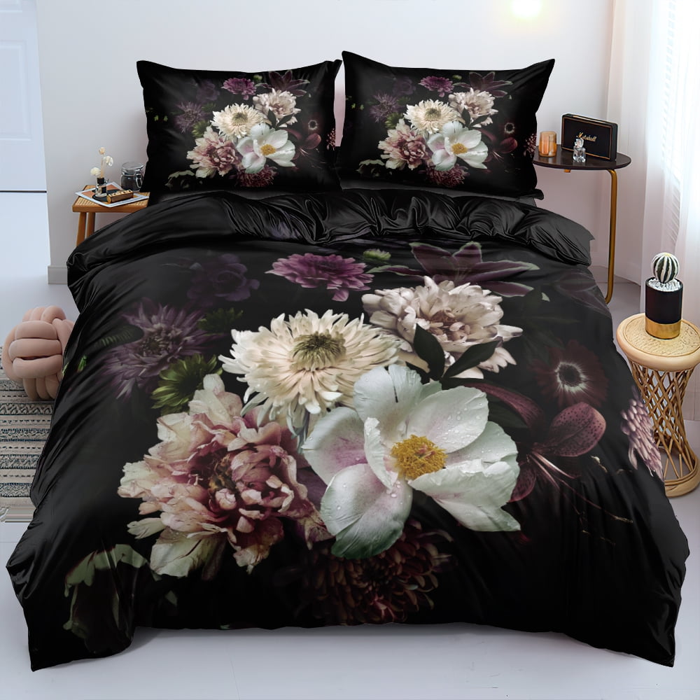 3D Floral Bedding Set Rose Surreal Scene Concept Artwork Duvet Cover