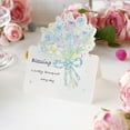thumbnail image 1 of 3D Floral Bouquet Greeting Card - Romantic Love Message Card, 3D Flower Note, Valentine's Day Gift Idea, 1 of 6