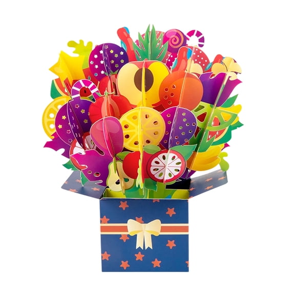3D Floral Card Display Stand, Exquisite 3D Floral Card Display Stand, Three Dimensional Blessing Card Holder, Artistic Tabletop Ornament for Mother’s Day Holiday Home Decor