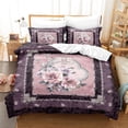 3D Floral Duvet Cover Bohemian Mandala Bedding Set Microfiber Exotic