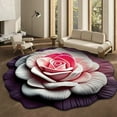 thumbnail image 1 of 3D Visual Stereo Flower Special Shaped Diatomaceous Earth Floor Mat Non- Absorbent Mud Rug for Living Room Bedroom Entrance, 1 of 6