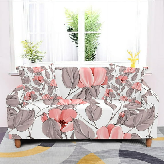3D Floral Sofa Covers For Living Room Elastic Slipcover 1/2/3/4 Seater Sectional Couch Cover Furniture Protector Home r