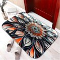 thumbnail image 1 of 3D Flower 20 Non-Slip Memory Foam Bath Rug: Absorbent, Quick-Dry, Machine Washable, Soft & Comfortable - L, 1 of 7