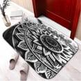 thumbnail image 1 of 3D Flower 49 Non-Slip Memory Foam Bath Rug: Absorbent, Quick-Dry, Machine Washable, Soft & Comfortable - S, 1 of 7