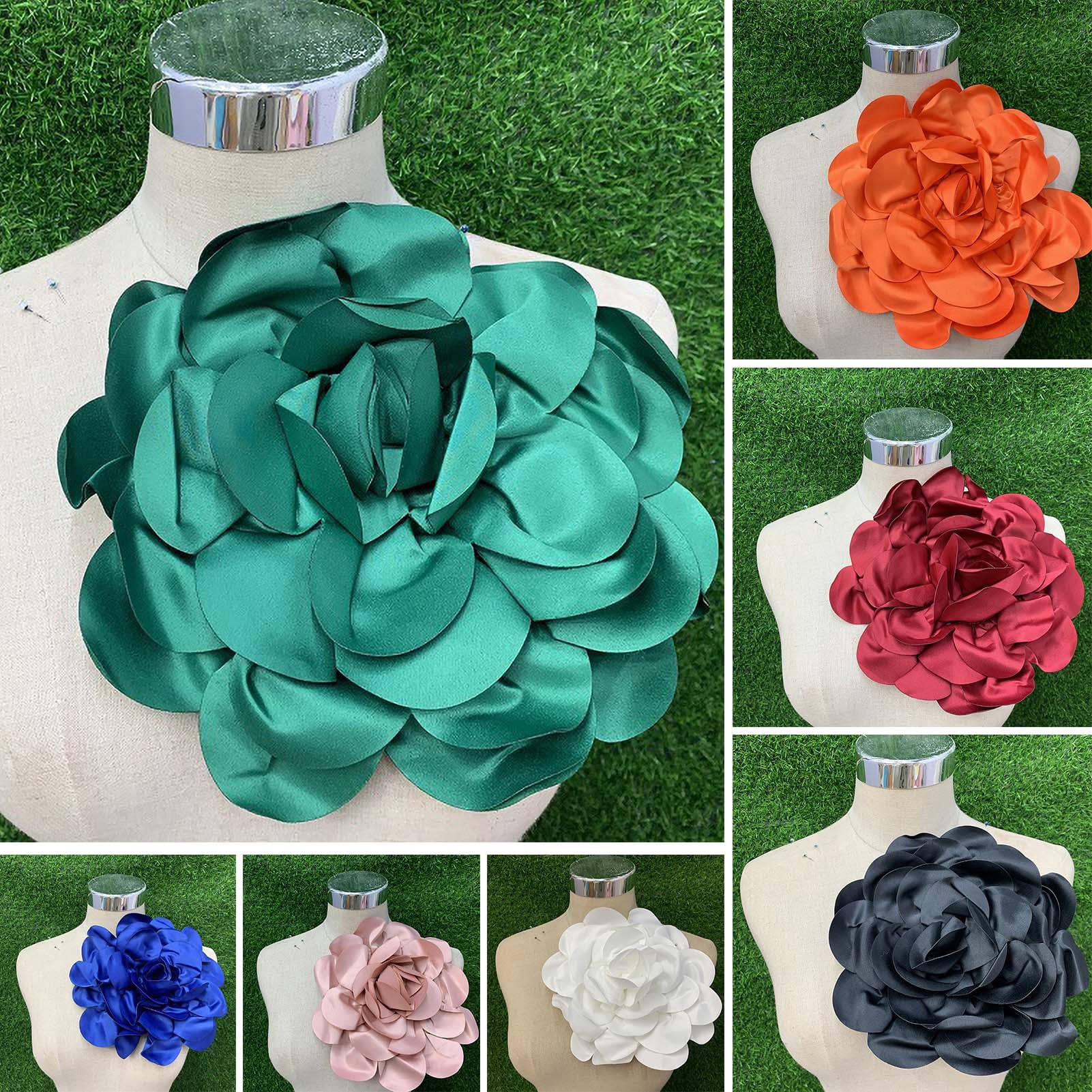 3D Flower Applique Sweater Dress Blouse Decor DIY Stitching Patch ...