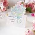 thumbnail image 1 of 3D Flower Bouquet Greeting Card, Romantic Pop-Up Floral Message Card for Valentine's Day, Anniversary, Holiday Gifts, with Heartfelt Wishes, Perfect Lover's Day Decoration, 4.65x3.86x0.39 Inches, 1 of 6