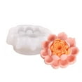 thumbnail image 1 of 3D Flower Lotus Silicone Molds, Homemade Soap Candle Molds, Baking Moulds For DIY Cupcake Chocolate Candy Sugar, DIY Fondant Tools, 1 of 9
