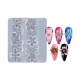 thumbnail image 1 of 3D Flower Nail Silicone Molds,2pcs Floral Nails Art Molds, Reusable Resin Nail Art Mold Manicure Tools for Salon Home Manicure, 1 of 10