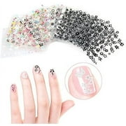 3D Flower Nail Stickers,Topboutique 90 Sheets 3D Design Nail Art Stickers 3D Design Tip Stickers Nail Art Stickers Decals Nails Decorations Tips,Mixed Color