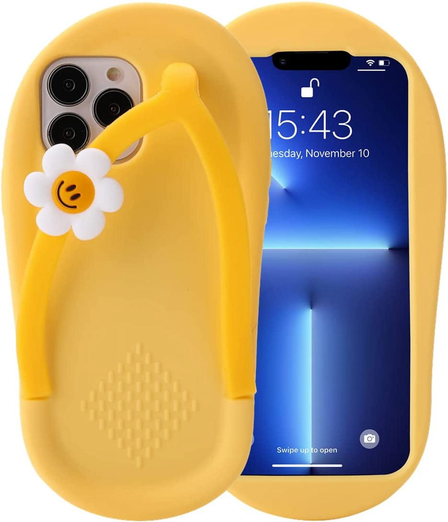 3D Flower Slippers Case for iPhone 11 Pro Max,3D Cute Cartoon Flower ...