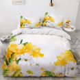 thumbnail image 1 of 3D Flowers Print Duvet Cover Bedding Set，3d flower digital bedding duvet cover sets designers sheets comforter sets king size luxury bedding, 1 of 6