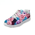 3D Flowers Print Women Casual Sneakers Nursing Comfortable Mesh Flats