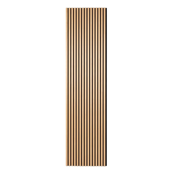 3D Fluted Acoustic Wood Panel 23" 94" 0.88" per Panel, 2-Pack (30 sq. ft. Coverage), Sound-Absorbing MDF Wall & Ceiling Slat for Home, Office & Studio