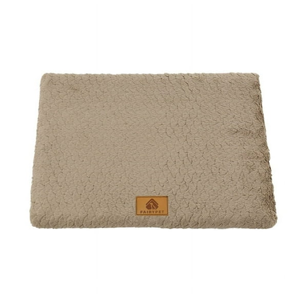 3D Foam Pet Bed With Removable Washable Faux Fur Cover Orthopedic Waterproof Dog Bed For Crate Anti-Slip Bottom Dog Bed
