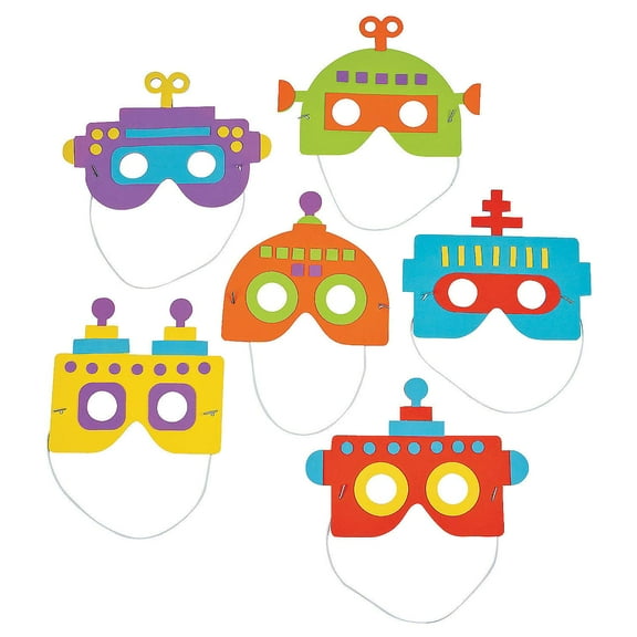 3D Foam Safari Animals Craft Kit, Craft Kits, 3 - D Tabletop, Home Decor Craft Kits, 12 Pieces, Multicolor