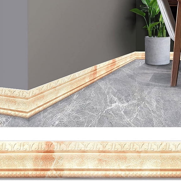 3D Foam Wall Edge Strip Stickers Self-Adhesive Waterproof Baseboard Corner Waist Line Sticker Wallpaper Border Home Decorations