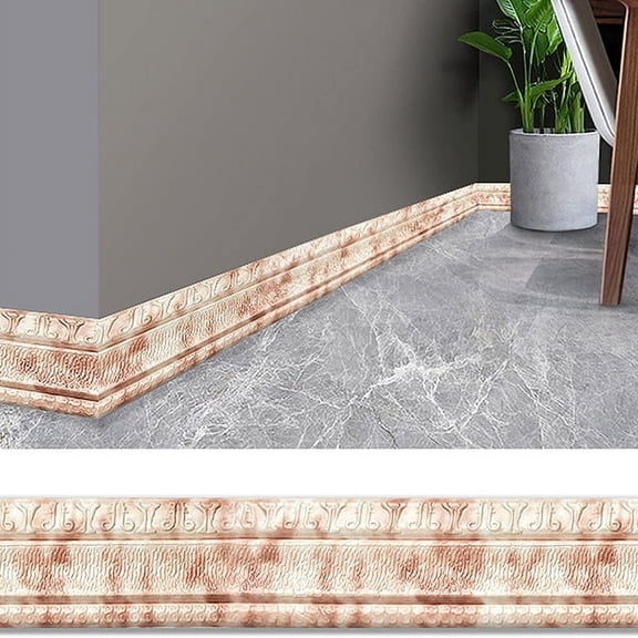 3D Foam Wall Edge Strip Stickers Self-Adhesive Waterproof Baseboard Corner Waist Line Sticker Wallpaper Border Home Decorations