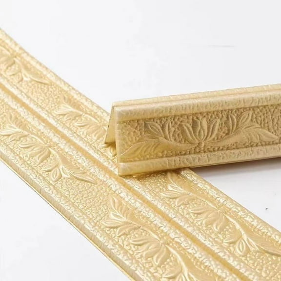 3D Foam Wall Trim Line Skirting Border Self-Adhesive Waterproof Baseboard Wallpaper Wall Sticker For Room Home Decor 230Cm