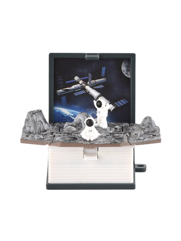 3D Folding Book Space Bomb Explosion Book Idyllic Key Chain Bomb Book Toy Decompression Bag Pendant Gifts For Kids