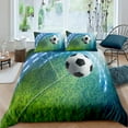 3D Football Comforter Set for Boys, Sports Bedding Comforter Soccer