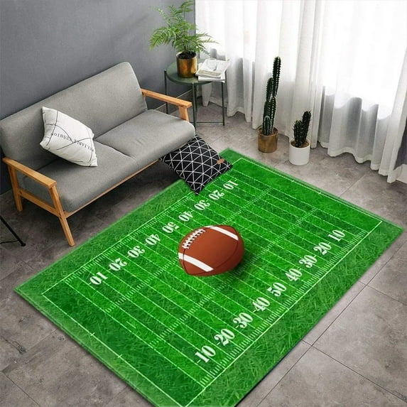 3D Football Field Large Carpet for Bedroom Living Room Home Decoration Rug Entrance Door Mat s Room Rug Soft Floor Mat