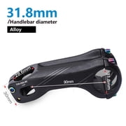 3D Forged Alloy Bike Stem -17  Rise 31.8mm Handlebar Clamp Diameter for Road Bike and MTB, Lightweight Bicycle Stem ComponentBlack