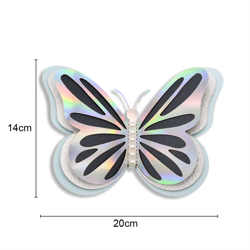 3D FourLayer Hollow Butterfly Wall Sticker Wedding Decoration Festival