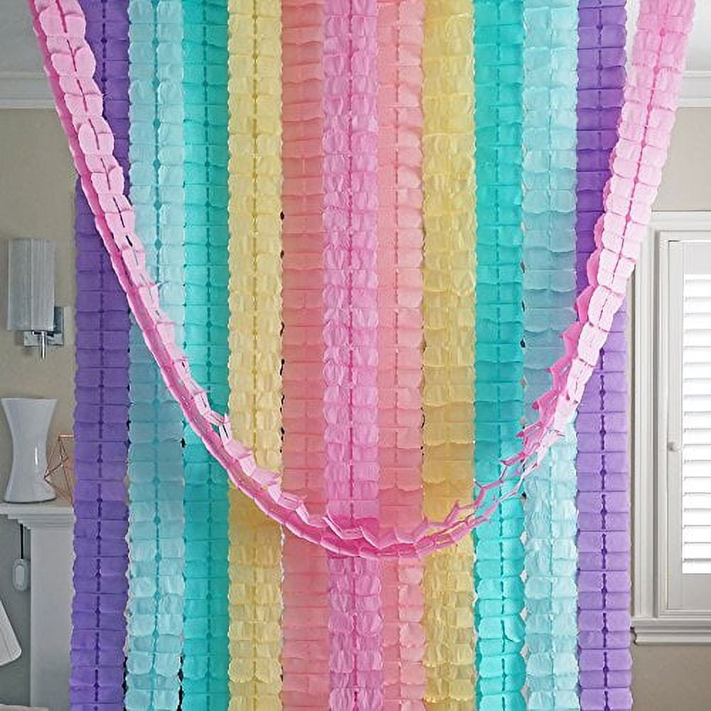 3D Four Leaf Flower Tissue Paper Hanging Streamers for All Party