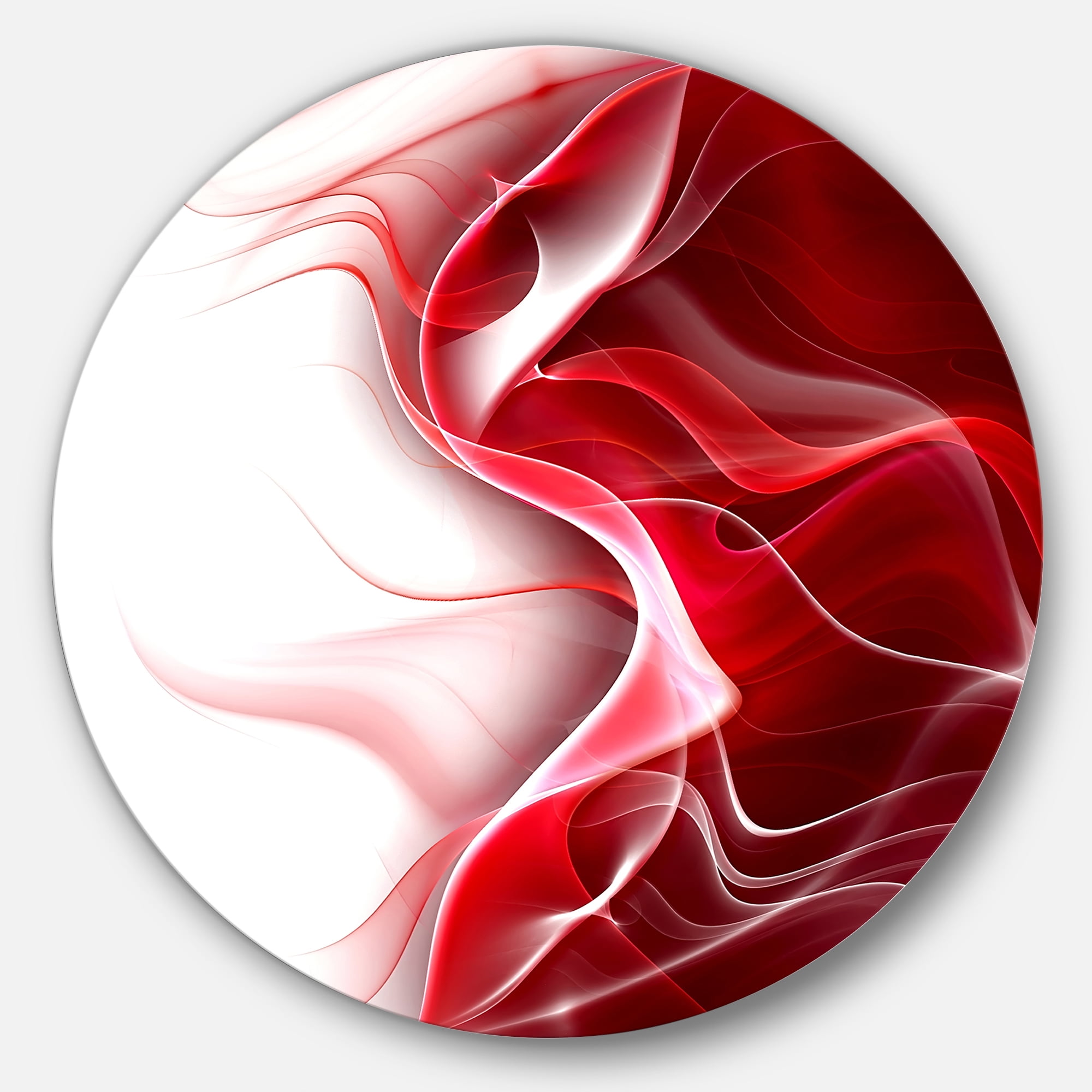 3D Fractal Abstract Design 23.00" x 23.00" Painting Art Prints, by Designart