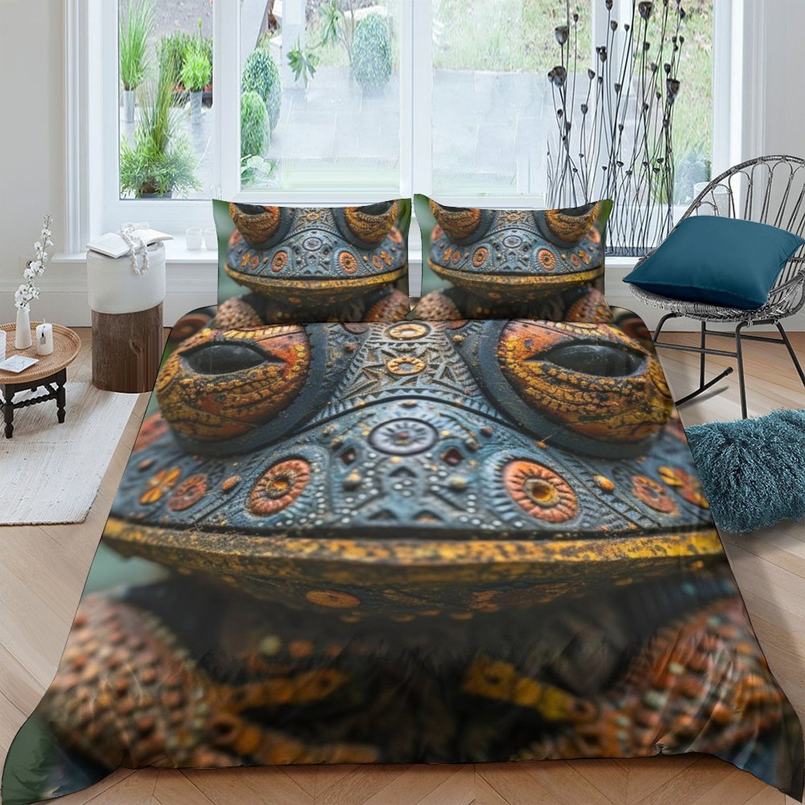 3D Frog Printed Bedding Cover Set Kids Adult Soft Comforter Cover