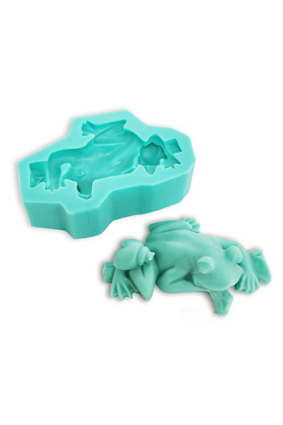 3D Frog Shaped Silicone Mold Fondant Mold for Making Candy Handmade Soap