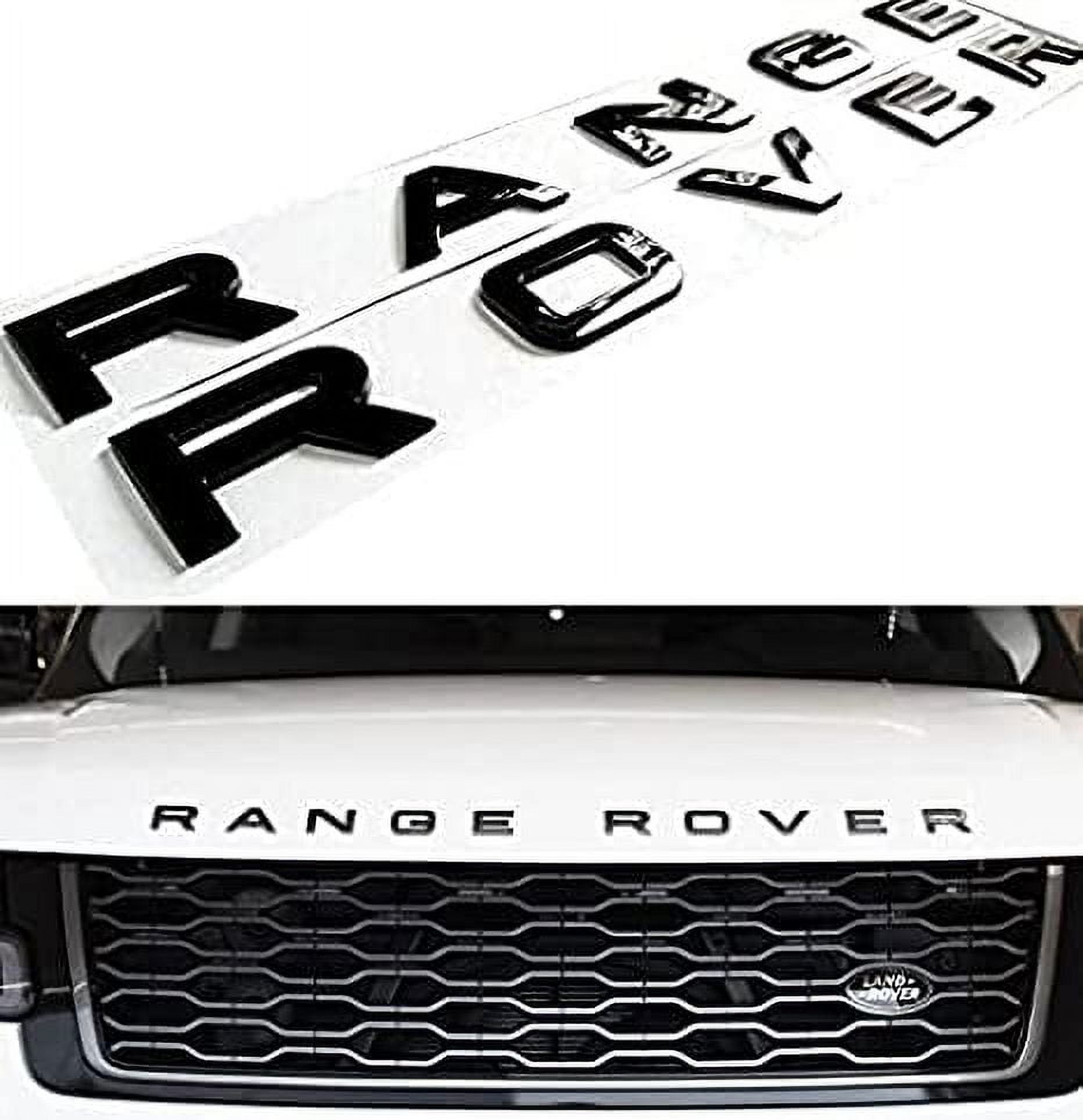 Range Rover Black Letters