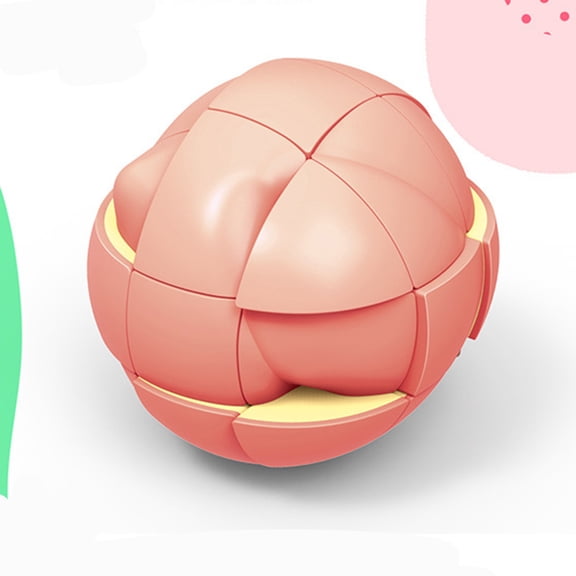 3D Fruit Cube Peach Magic Cube Bundle Educational Toys Puzzle Cube Brain Teaser