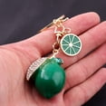 thumbnail image 1 of 3D Fruit Keyring Lemon Charm Pendant Summer Style Decorative Alloy Crystal Rhinestone Keychain for Woman's Purse Bag Car Party Wedding Gift Jewelry, 1 of 6