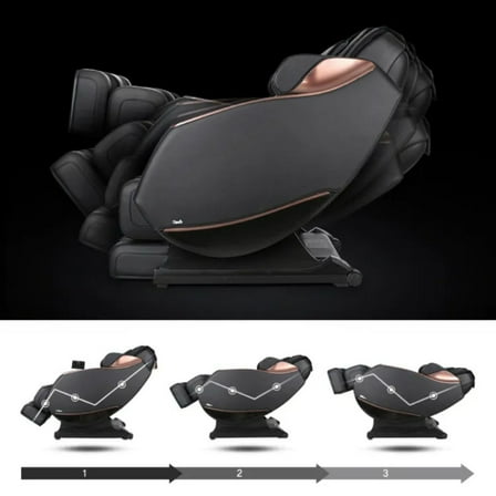 3D Full Body Full Zero Gravity Shiatsu Electric Massage Chair, Massage Sofa Electric Recliner with Airbag, Speaker LCD Touch Screen Unit with Mini Remote Control and Voice Activated Back Heater