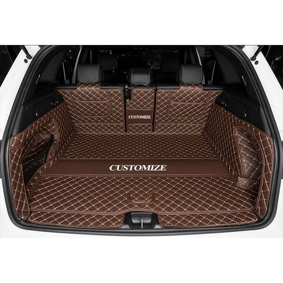 3D Full Coverage Car Trunk Mat Compatible with Honda HRV 2016-2020-Newest (Coffee)