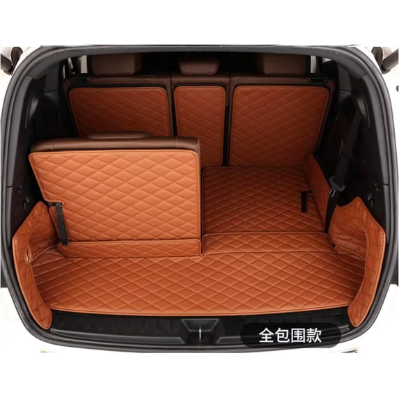 3D Full Coverage Car Trunk Mat Compatible with Lexus GX400 / GX460 2+3+2 Seater 2010-Current (Brown)