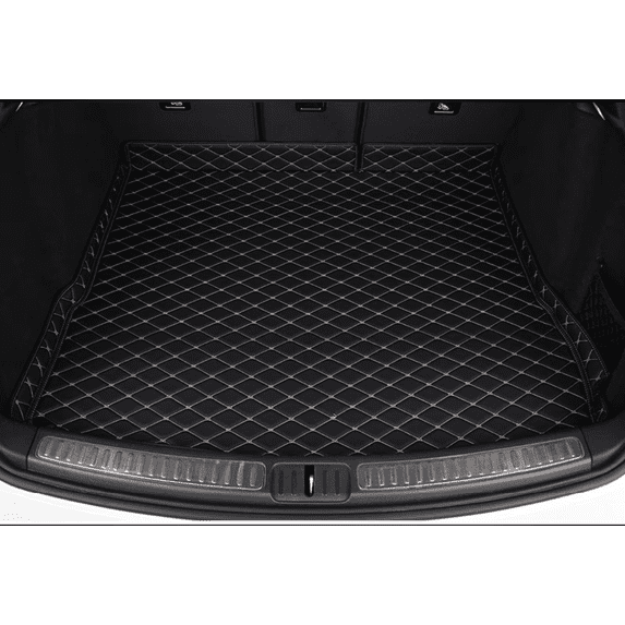 Custom Fit Trunk Floor Mat Compatible with Lexus RX300 RX330 RX350 RX400H RX450H 2009-2015 All-weather Cargo Liner Dog Cover Protector(Black with Black Stitching)