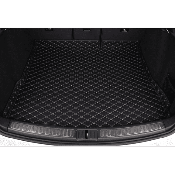 Custom Fit Trunk Floor Mat Compatible with Lexus RX300 RX330 RX350 RX400H RX450H 2009-2015 All-weather Cargo Liner Dog Cover Protector(Black with Black Stitching)