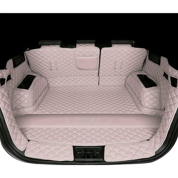 3D Full Coverage Car Trunk Mat Compatible with Maserati Levante (Beige)