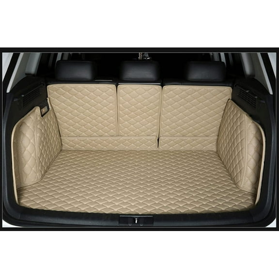 3D Full Coverage Car Trunk Mat for Infiniti QX30 2018-Newest Trunk Liner All-weather Waterproof Cargo Liner(Beige)