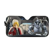 3D Fullmetal Alchemist Car Auto Sunshades Windshield Heat Protection Sun Shades Univeral Fit Cars Suv Truck