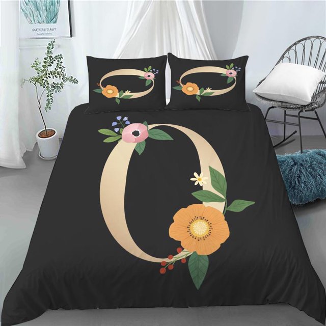 3D Funny Nice Cute Digital Flower Duvet Cover with Pillowcase King Size