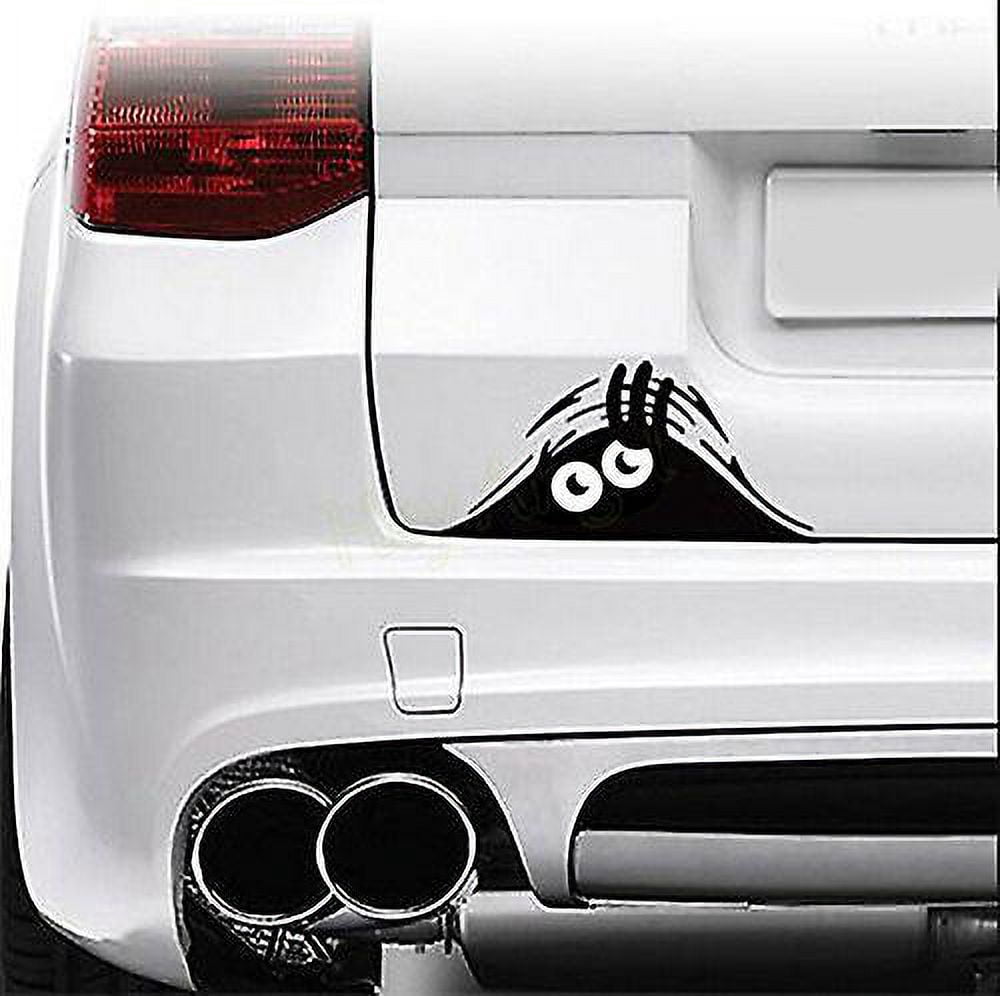 3D Funny Peeking Monster Cartoon Vinyl Car Sticker Badge Emblem Decal ...