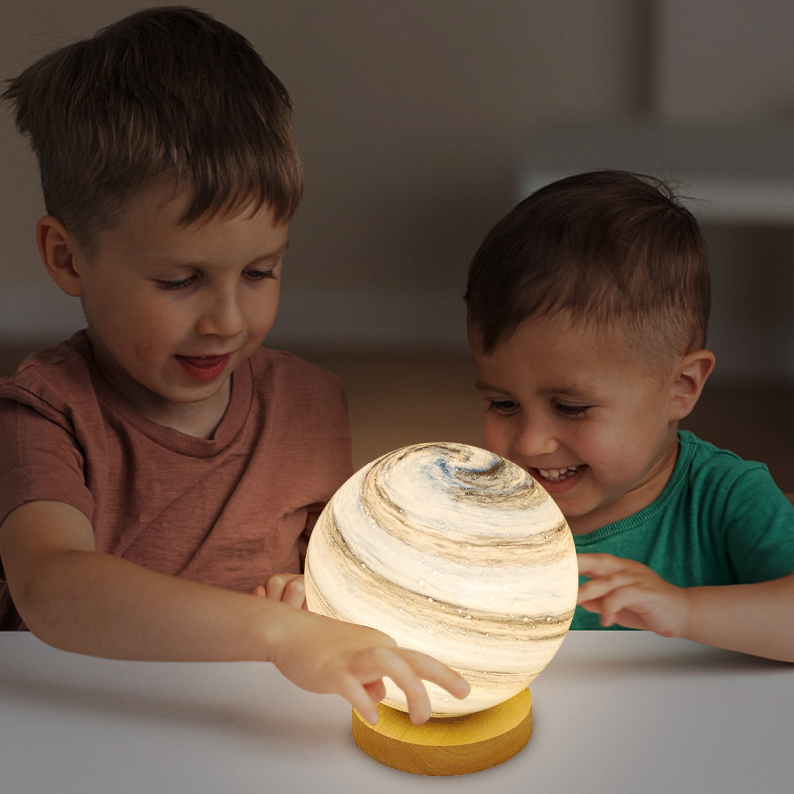3D Galaxy Ball Moon Lamp,3D Moon Lamp Moon Table Lamp Moon Lamp Battery Powered for Living Room Bedroom Home Decor